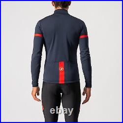 Castelli FONDO 2 Thermal Long Sleeve Jersey SAVILE BLUE/RED