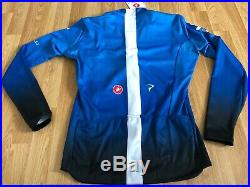 Castelli LS Team Sky Thermal Jersey Long Sleeved Blue Cycling Jersey Large
