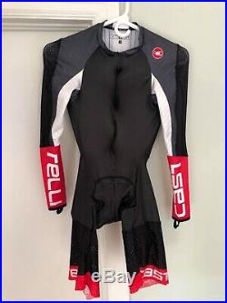 Castelli Men's Large Body Paint 3.3 Skin Suit TT Aero Suit Long Sleeve Skinsuit