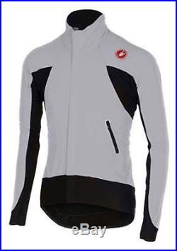 Castelli Mens Rossa Corsa Alpha Wind Long Sleeve Grey Cycling Jersey Size L New