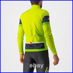 Castelli PASSISTA Long Sleeve Cycling Jersey ELECTRIC LIME/SAVILE BLUE