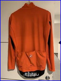 Castelli Perfetto Jersey Jacket Long Sleeve Orange, Large