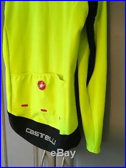 Castelli Perfetto Long Sleeve Jackset Medium, High Viz Yellow, Nice