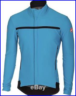 Castelli Perfetto Long Sleeve Team Sky Inside Blue Softshell Jacket Size M Gabba