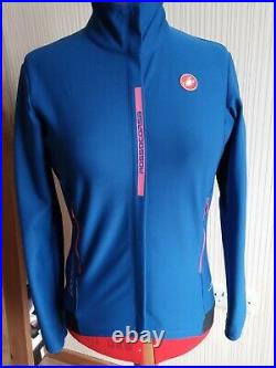 Castelli Perfetto ROS Long Sleeve Jersey Jacket Blue Ladies Size L Immaculate