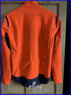 Castelli Perfetto ROS Long Sleeve Jersey/Jacket XXL Orange Brand New With Tags