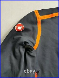Castelli Perfetto ROS Long Sleeve Jersey Steel Blue / Orange 2XL