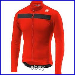 Castelli Puro 3 Long Sleeve Mens Cycling Jersey Red