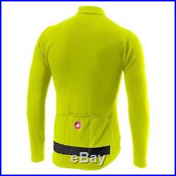 Castelli Puro 3 Thermal Long Sleeve Winter Road Cycling Jersey FZ (Fluo Yellow)