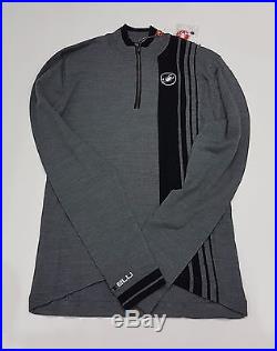 Castelli Winter Costante Mens Long Sleeve Cycling Wool Jersey Grey Size L