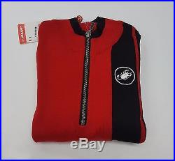 Castelli Winter Costante Mens Long Sleeve Cycling Wool Jersey Red Size M