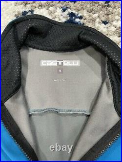 Castelli Women's Long Sleeve Cycling Jacket Perfetto Goretex Biking Small Blue