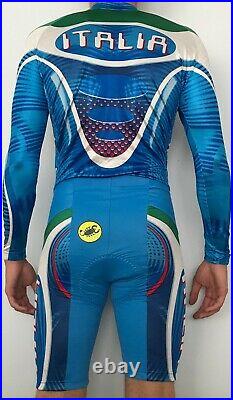 Castelli size L Italia mens Cycling suit singlet unisuit skinsuit Long Sleve l/s