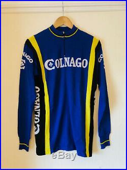Classic Colnago Wool Cycling Jersey, 1980s, Long Sleeve, Med/Large, Size 4