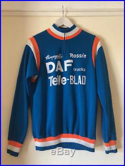 Classic DAF Teveblad Rossin Team Cycling Jersey, Long Sleeve By Renato, Belgium