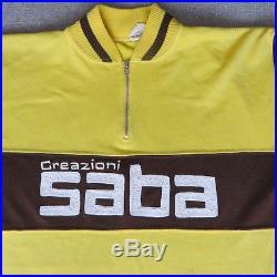 Classic vintage Campitello'SABA' long sleeve cycling jersey. Rare. L'eroica
