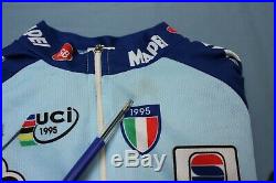 Colnago mapei GB jersey long zipper signed by Johan Museeuw + mapei