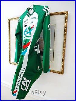 Crédit Agricole Long Sleeve Cycling Skinsuit Italy 4 Large