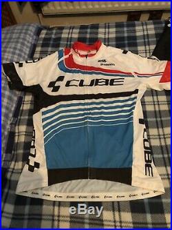 Cube Cycling Bib Shorts, Jersey, Long Sleeve Jersey And Gilet XL