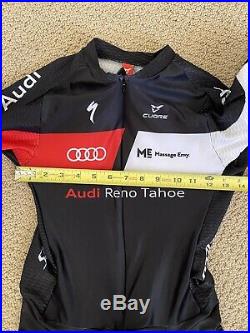 Cuore Audi Reno Tahoe Mens Cycling Long Sleeve Aero Skinsuit Size Large