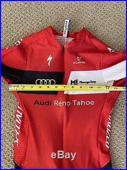 Cuore Audi Reno Tahoe Mens Cycling Long Sleeve Aero Skinsuit Size Medium