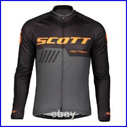 Cycling Jersey Gray Jacket MTB Bike Mailot Long Bicycle Shirt Top Rider Clothes