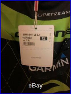 Cycling TT Long Sleeve Skinsuit / Speedsuit Cannondale Garmin Castelli 3.1 XS