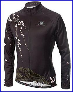DECOJA Cycling Jersey Shirt Long Sleeve L Japanese Design Black F/S withTracking#