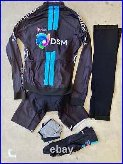 DSM Nalini Bundle Long Sleeve Jersey, Bibs, Socks, Gloves, Leg Warmers S/M