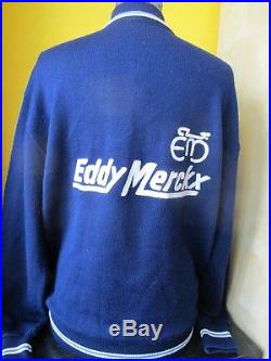 EDDY MERCKX Cycling Jersey LONG SLEEVED TRAINER / CASUAL GENUINE VINTAGE Size 6