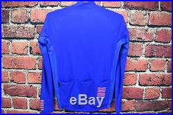 EUC! Rapha Pro Team Long Sleeve Thermal Jersey XL Blue/Pink Cycling Top