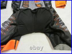 Eliel Cycling Aero Speed Suit Mens Small PDX TI Orange/Black EUC Road/Skin Suit