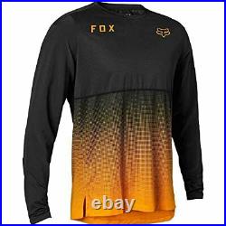 Fox Racing Men's Standard Flexair Long Sleeve Mountain Biking Jersey Black/Go