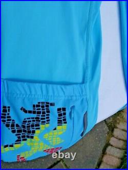 Genuine Le Col x Lion of Flanders Men's Pro Long Sleeve Jersey, Nation Blue L