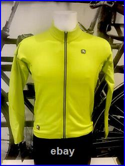 Giordana Cycling Long Sleeve Jersey FR-C PRO Thermal Mens-Acid YellowBRAND NEW