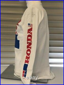 HONDA Vintage Dirty Laundry Motocross Jersey LRG USA Long Sleeve MX Racing MotoX