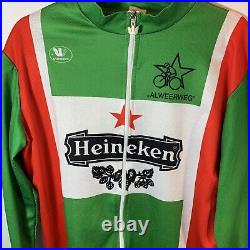 Heineken Vermarc Alweerweg RARE Long Sleeve cycling jersey Italy Colors Full Zip