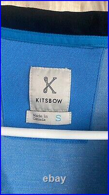 Kitsbow Cycling Half Zippullover Merino Wool Blend Men's Small Bright Blue