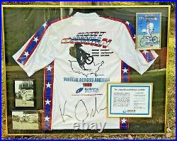 Kurt Osburn Long Wheelie Guinness Record Autographed Jersey Evel Knievel Styled