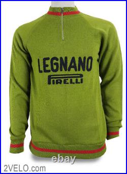 LEGNANO PIRELLI vintage wool long sleeve jersey, new, never worn L
