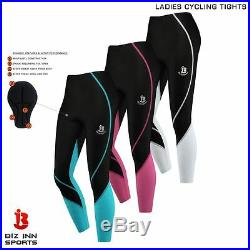 Ladies Cycling Tights Winter Thermal Legging Trouser Bicycle Padded Long Pants
