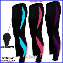 Ladies Cycling Tights Winter Thermel CoolMax Padded Bicycle Legging Long Pant