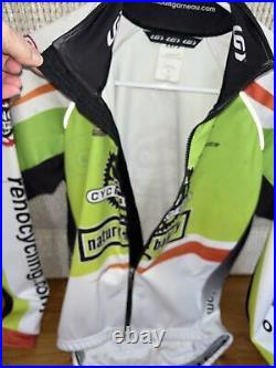 Large Louis Garneau Cycling Jacket SIGNED Ullrich Leipheimer Heidegger Reno Team