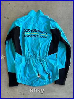 Long Sleeve Rain Jacket Monsoon Lyte Giordana Astana Pro Cycling Kit