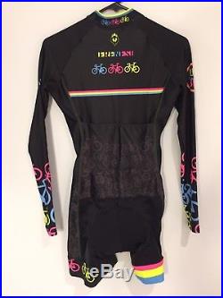 Long sleeves skin-suit womens cycling, size M