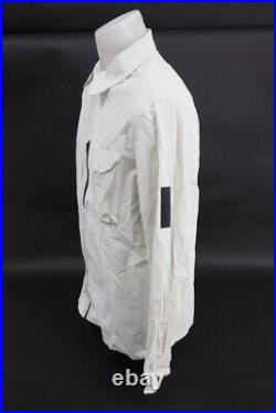 MAAP Men's Long Sleeve Cycling Jacket White Size Large Full Zip Polyamide