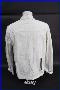 MAAP Men's Long Sleeve Cycling Jacket White Size Large Full Zip Polyamide