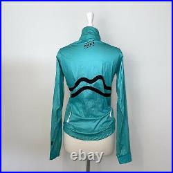 MAAP Womens Long Sleeve Cycling Jersey Size Small Black Teal