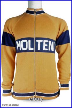MOLTENI wool long sleeve jersey, track, training jumper, new, never worn L
