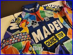 Mapei Quickstep Colnago long winter autumn jersey pants cycling set size L VGC